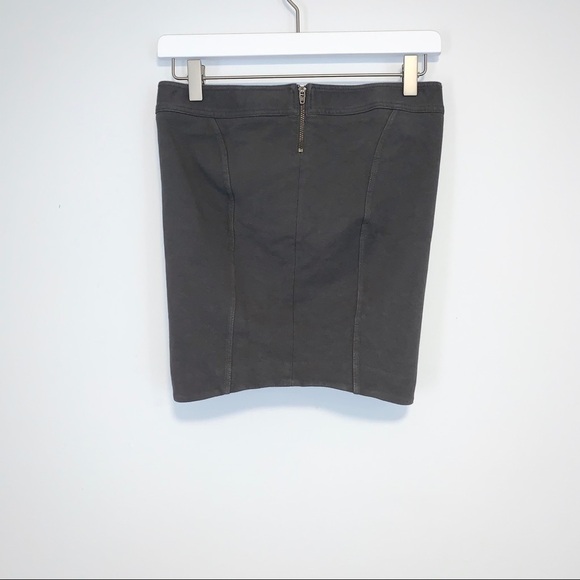 HELMUT Helmut Lang Gray Cocoon Seamed Skirt - Picture 3 of 7